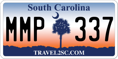 SC license plate MMP337