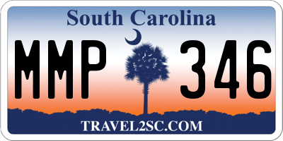 SC license plate MMP346