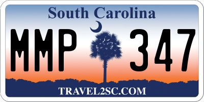 SC license plate MMP347