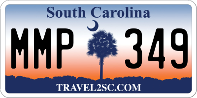 SC license plate MMP349