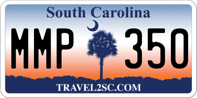 SC license plate MMP350
