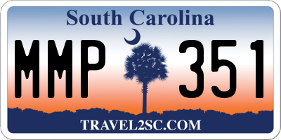 SC license plate MMP351