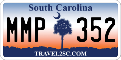 SC license plate MMP352