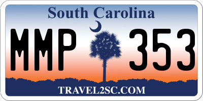 SC license plate MMP353