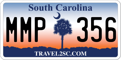 SC license plate MMP356