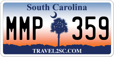 SC license plate MMP359