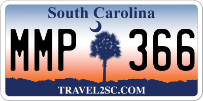 SC license plate MMP366