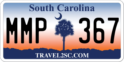 SC license plate MMP367