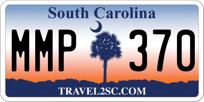 SC license plate MMP370
