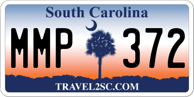 SC license plate MMP372