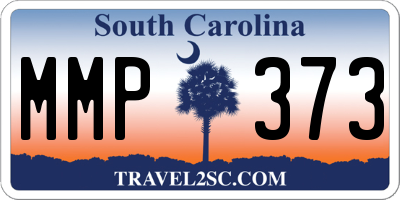 SC license plate MMP373