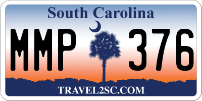 SC license plate MMP376