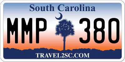 SC license plate MMP380