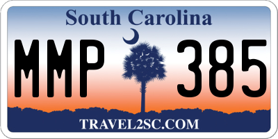 SC license plate MMP385