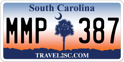 SC license plate MMP387