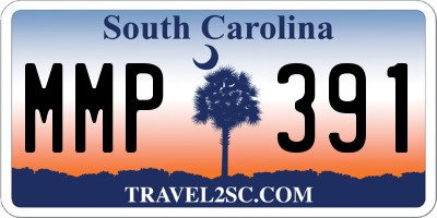 SC license plate MMP391