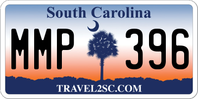 SC license plate MMP396