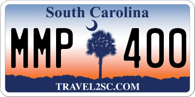 SC license plate MMP400