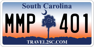SC license plate MMP401