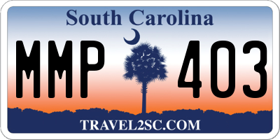SC license plate MMP403