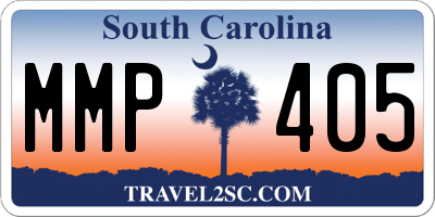 SC license plate MMP405