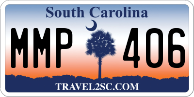 SC license plate MMP406