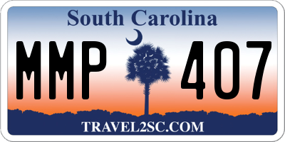 SC license plate MMP407