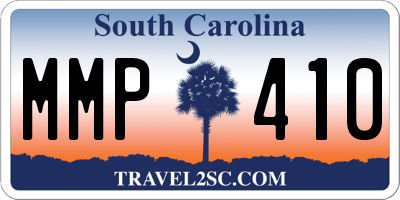 SC license plate MMP410
