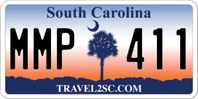 SC license plate MMP411