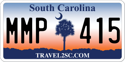 SC license plate MMP415