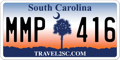 SC license plate MMP416