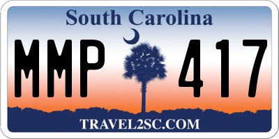 SC license plate MMP417