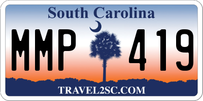 SC license plate MMP419