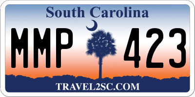 SC license plate MMP423