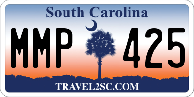 SC license plate MMP425