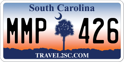 SC license plate MMP426