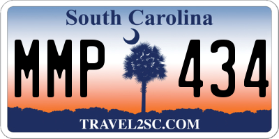 SC license plate MMP434