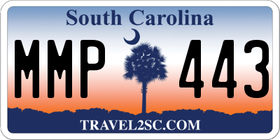 SC license plate MMP443