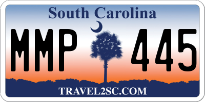 SC license plate MMP445