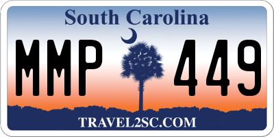 SC license plate MMP449