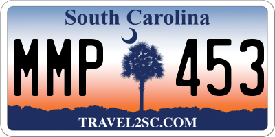 SC license plate MMP453