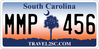 SC license plate MMP456