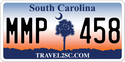 SC license plate MMP458