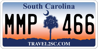 SC license plate MMP466