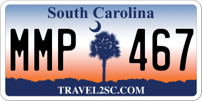 SC license plate MMP467