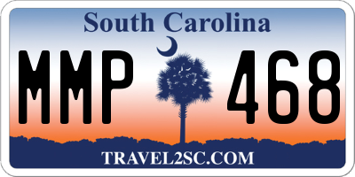 SC license plate MMP468