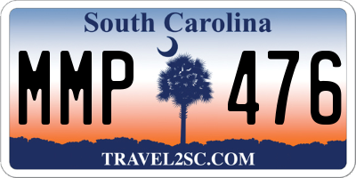 SC license plate MMP476