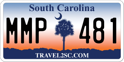 SC license plate MMP481
