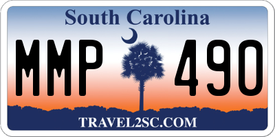 SC license plate MMP490