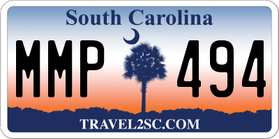 SC license plate MMP494